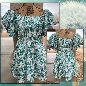 Petal & Pup Shelly Dress Blue Floral Size Xsmall